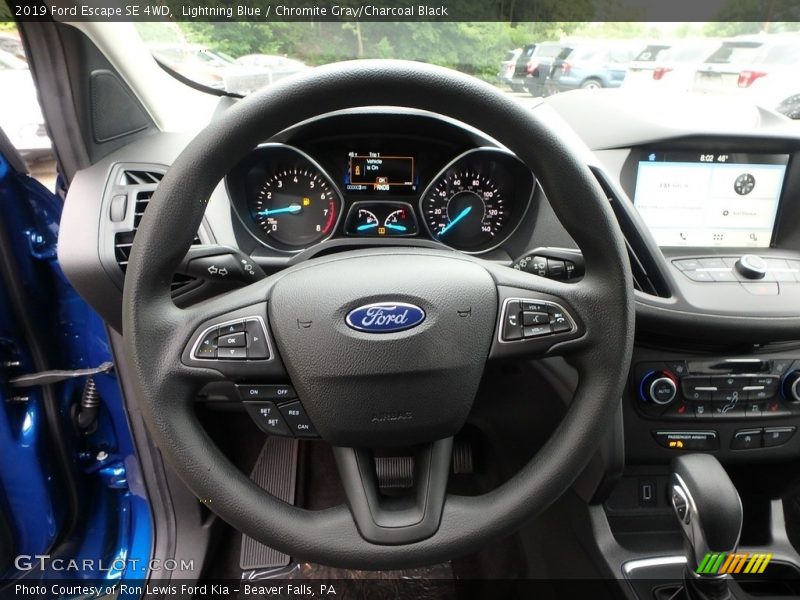 Lightning Blue / Chromite Gray/Charcoal Black 2019 Ford Escape SE 4WD