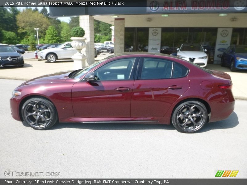 Monza Red Metallic / Black 2019 Alfa Romeo Giulia Ti Sport AWD