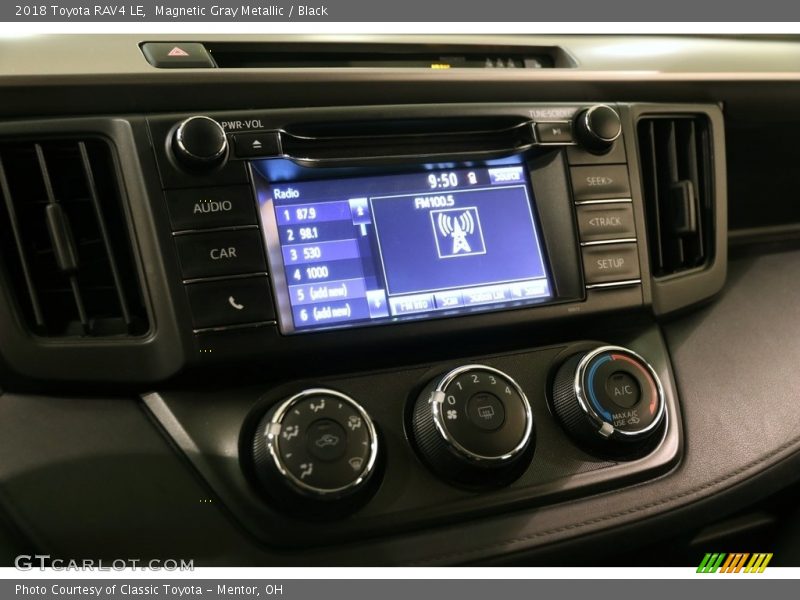 Magnetic Gray Metallic / Black 2018 Toyota RAV4 LE