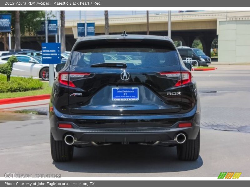 Majestic Black Pearl / Red 2019 Acura RDX A-Spec