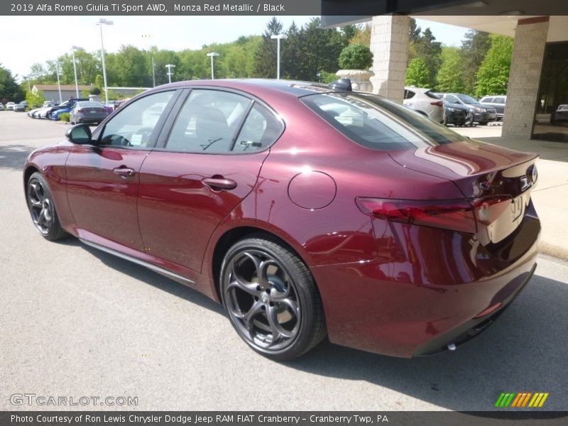 Monza Red Metallic / Black 2019 Alfa Romeo Giulia Ti Sport AWD