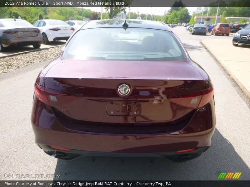 Monza Red Metallic / Black 2019 Alfa Romeo Giulia Ti Sport AWD