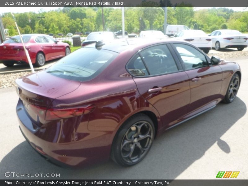 Monza Red Metallic / Black 2019 Alfa Romeo Giulia Ti Sport AWD