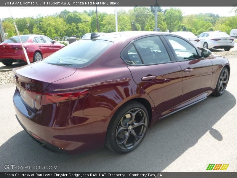 Monza Red Metallic / Black 2019 Alfa Romeo Giulia Ti Sport AWD