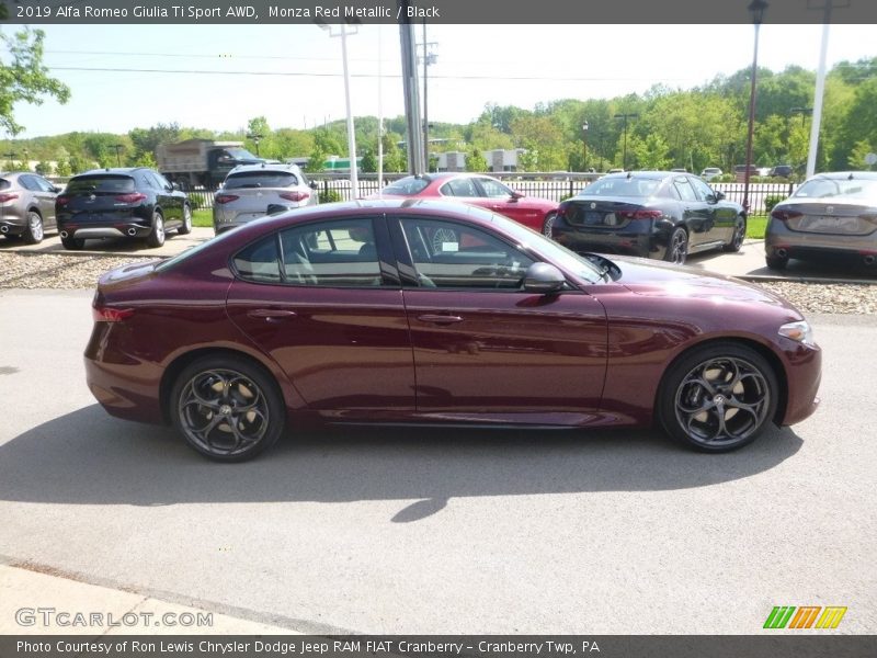 Monza Red Metallic / Black 2019 Alfa Romeo Giulia Ti Sport AWD