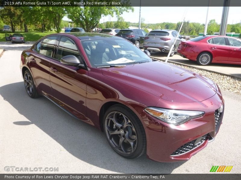 Monza Red Metallic / Black 2019 Alfa Romeo Giulia Ti Sport AWD