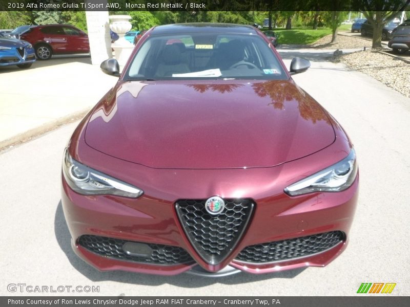 Monza Red Metallic / Black 2019 Alfa Romeo Giulia Ti Sport AWD