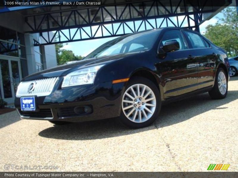 Black / Dark Charcoal 2006 Mercury Milan V6 Premier