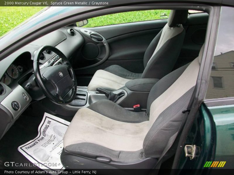 Spruce Green Metallic / Graystone 2000 Mercury Cougar V6
