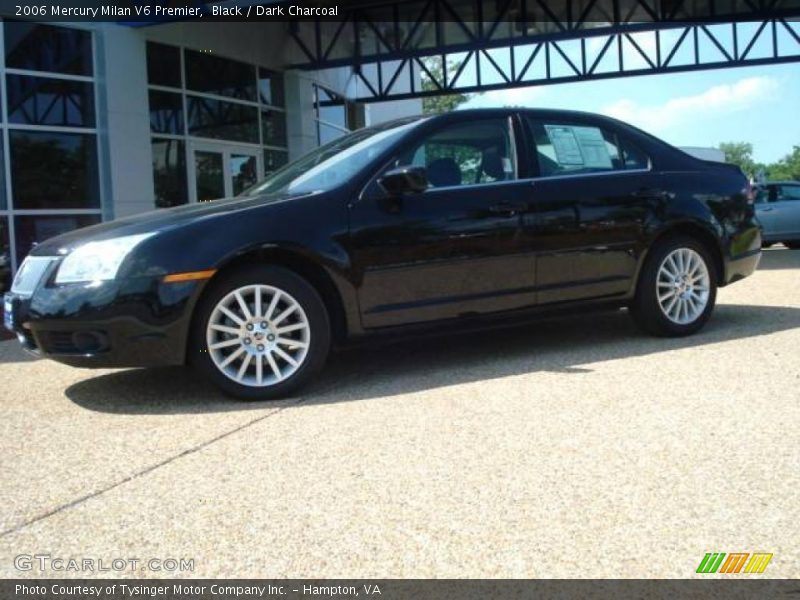 Black / Dark Charcoal 2006 Mercury Milan V6 Premier