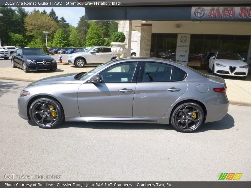 Stromboli Gray Metallic / Black 2019 Alfa Romeo Giulia Ti AWD