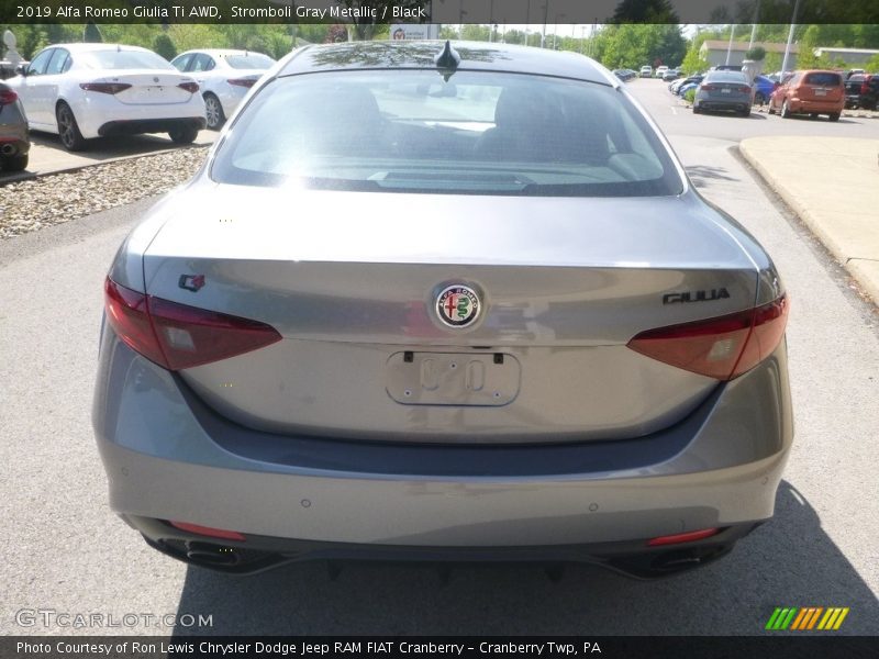 Stromboli Gray Metallic / Black 2019 Alfa Romeo Giulia Ti AWD