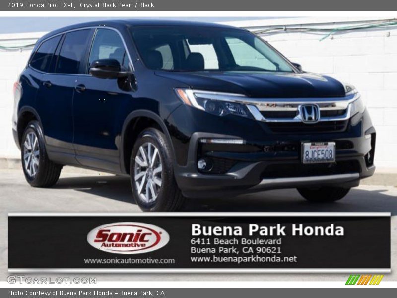 Crystal Black Pearl / Black 2019 Honda Pilot EX-L