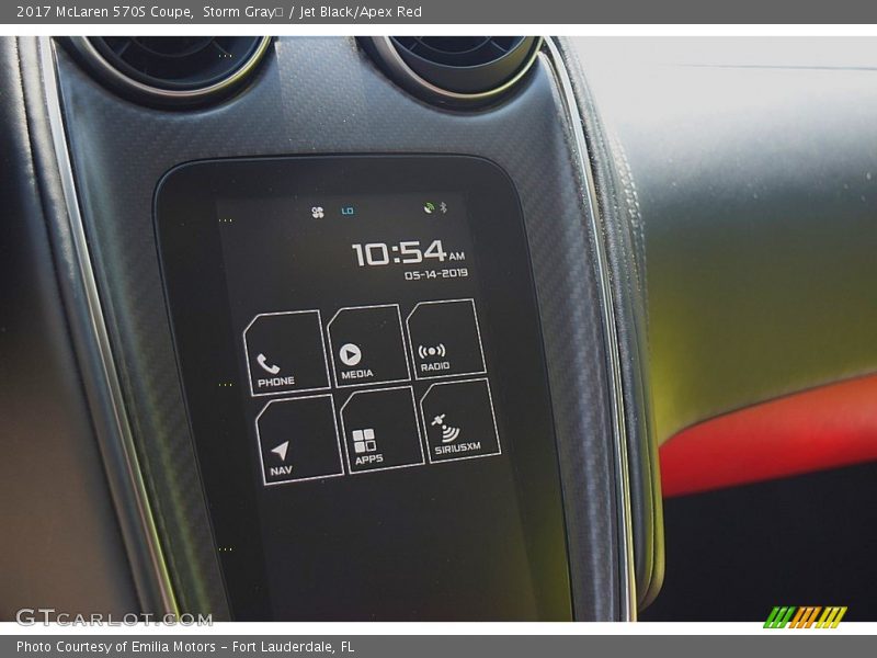 Controls of 2017 570S Coupe