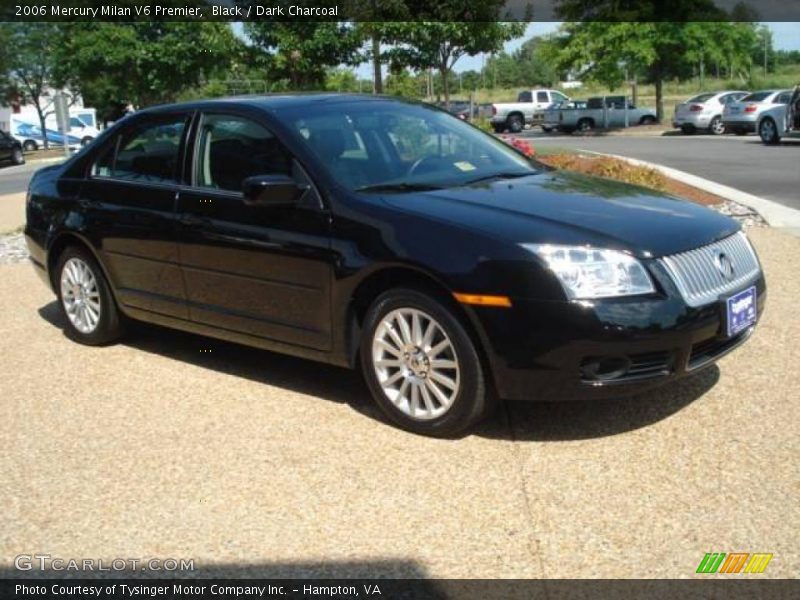 Black / Dark Charcoal 2006 Mercury Milan V6 Premier