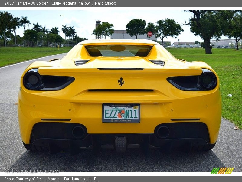 Giallo Modena (Yellow) / Nero (Black) 2017 Ferrari 488 Spider