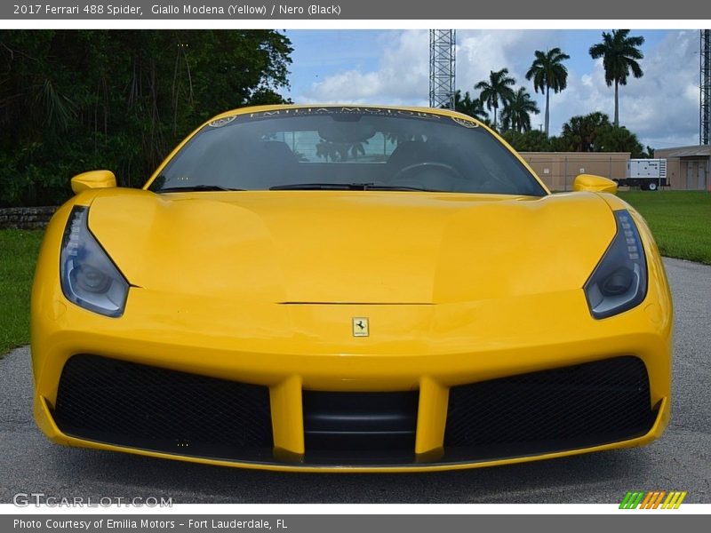 Giallo Modena (Yellow) / Nero (Black) 2017 Ferrari 488 Spider