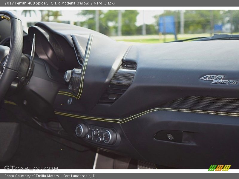 Dashboard of 2017 488 Spider 