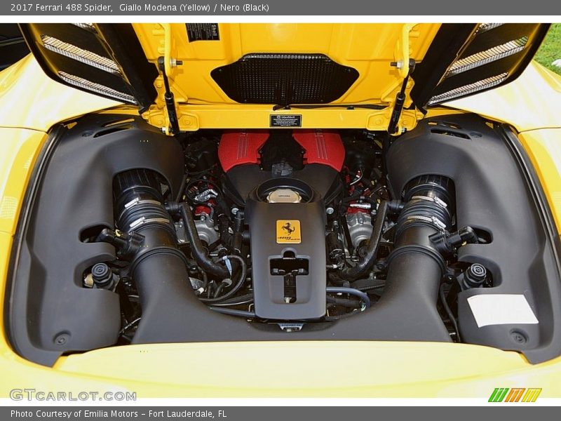  2017 488 Spider  Engine - 3.9 Liter Turbocharged DOHC 32-Valve V8