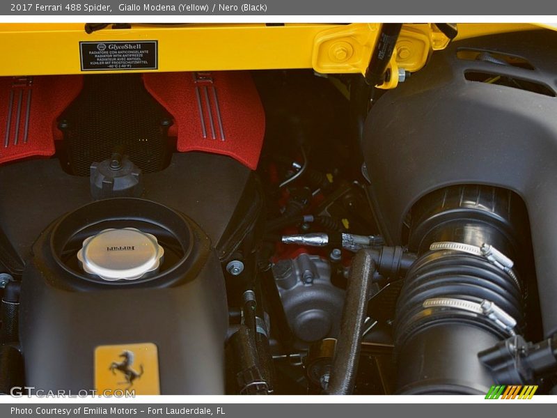  2017 488 Spider  Engine - 3.9 Liter Turbocharged DOHC 32-Valve V8