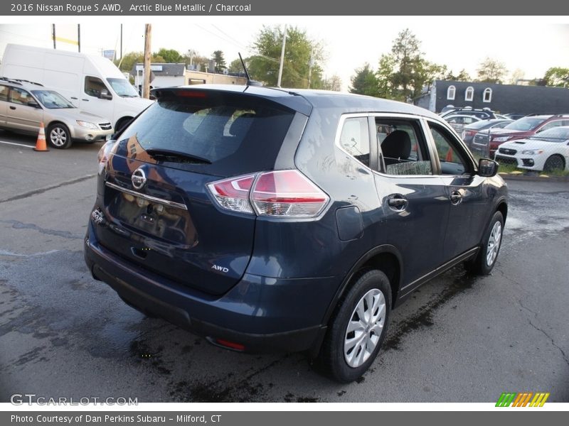 Arctic Blue Metallic / Charcoal 2016 Nissan Rogue S AWD