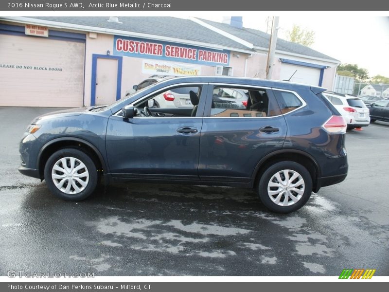 Arctic Blue Metallic / Charcoal 2016 Nissan Rogue S AWD