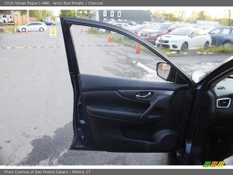 Arctic Blue Metallic / Charcoal 2016 Nissan Rogue S AWD