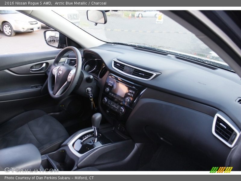 Arctic Blue Metallic / Charcoal 2016 Nissan Rogue S AWD