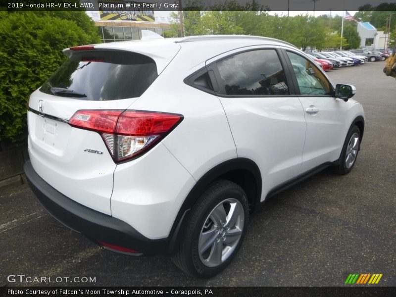 Platinum White Pearl / Gray 2019 Honda HR-V EX-L AWD