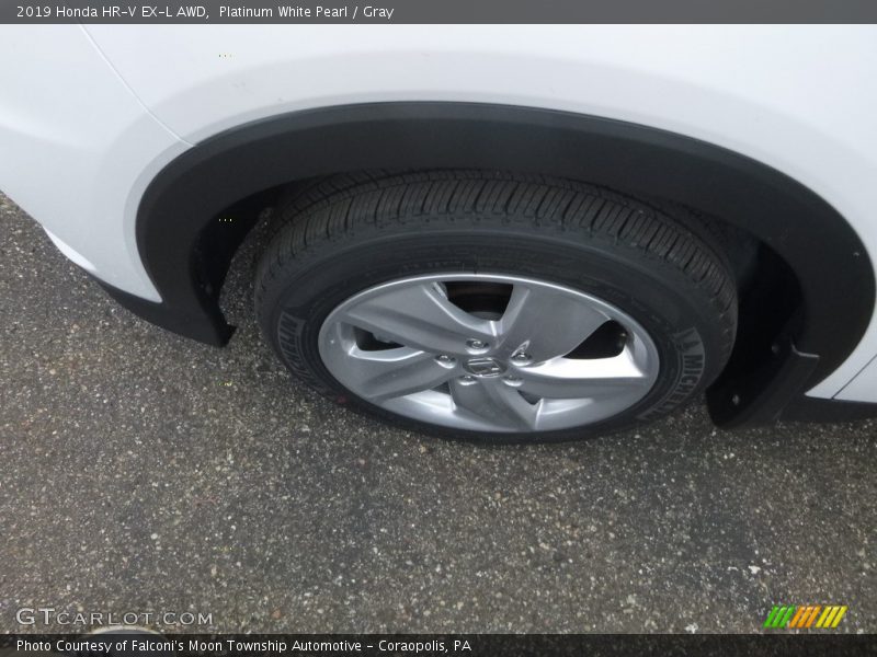 Platinum White Pearl / Gray 2019 Honda HR-V EX-L AWD