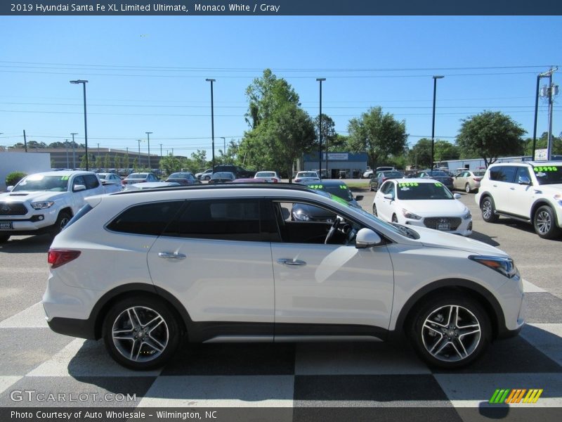 Monaco White / Gray 2019 Hyundai Santa Fe XL Limited Ultimate