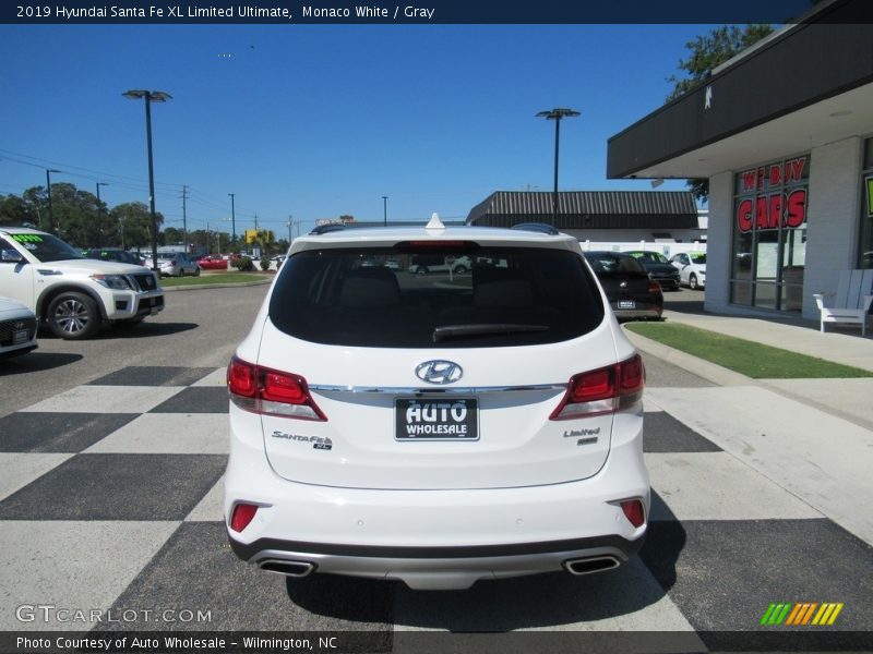 Monaco White / Gray 2019 Hyundai Santa Fe XL Limited Ultimate