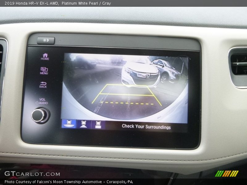 Platinum White Pearl / Gray 2019 Honda HR-V EX-L AWD