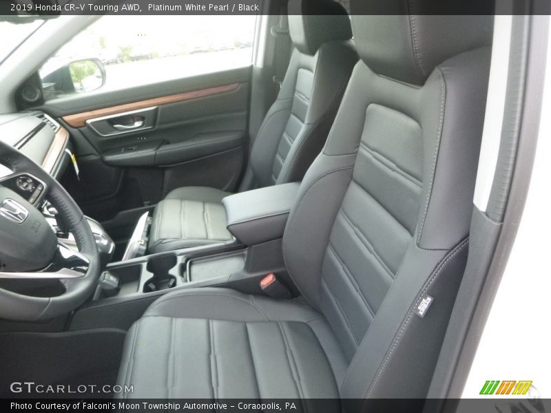 Platinum White Pearl / Black 2019 Honda CR-V Touring AWD