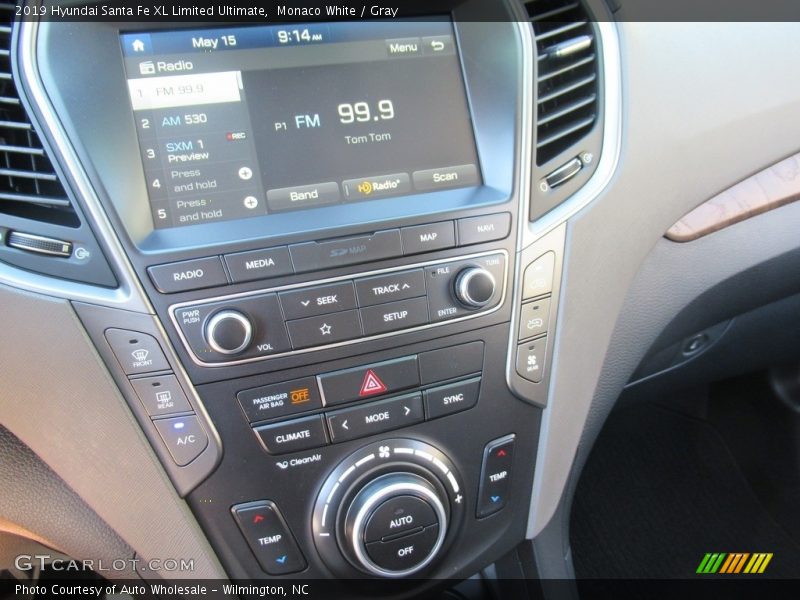 Monaco White / Gray 2019 Hyundai Santa Fe XL Limited Ultimate