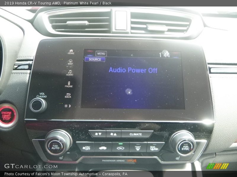 Platinum White Pearl / Black 2019 Honda CR-V Touring AWD