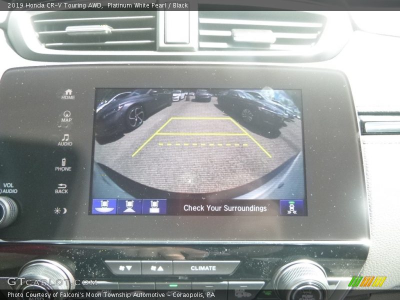 Platinum White Pearl / Black 2019 Honda CR-V Touring AWD