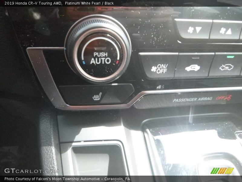 Platinum White Pearl / Black 2019 Honda CR-V Touring AWD