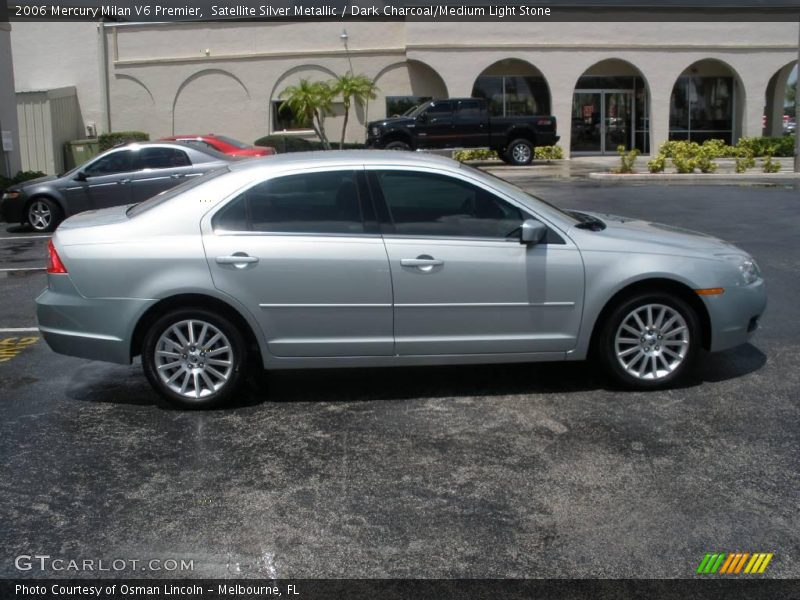 Satellite Silver Metallic / Dark Charcoal/Medium Light Stone 2006 Mercury Milan V6 Premier