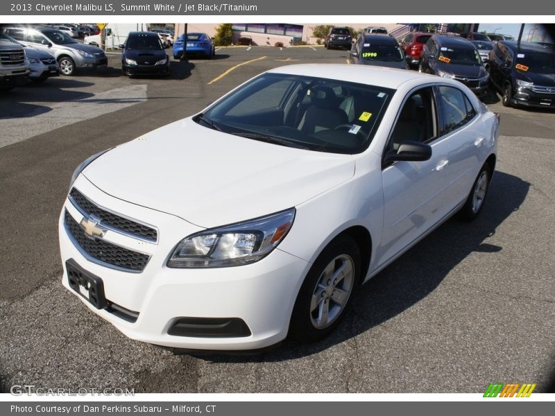 Summit White / Jet Black/Titanium 2013 Chevrolet Malibu LS