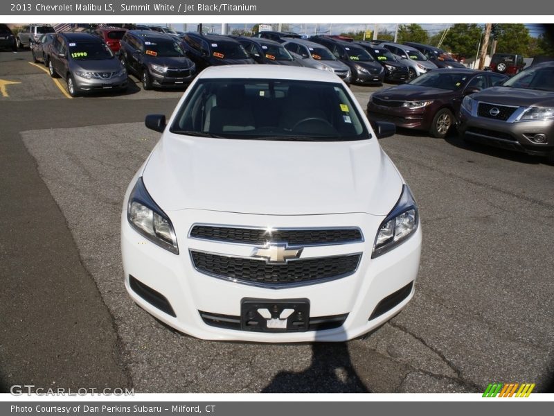Summit White / Jet Black/Titanium 2013 Chevrolet Malibu LS