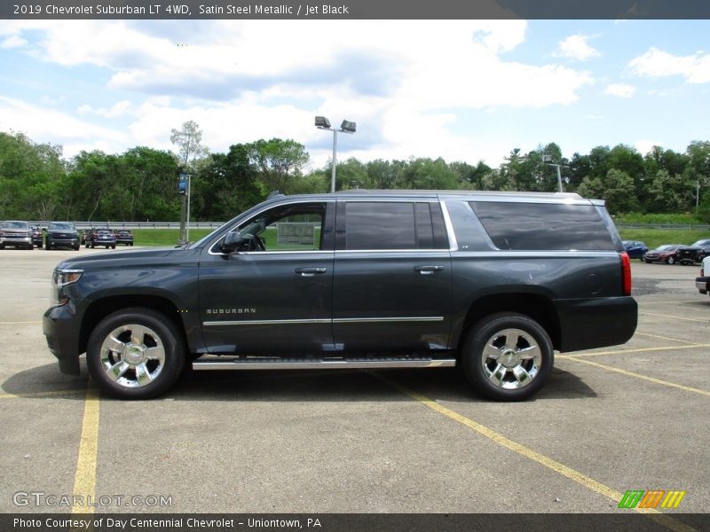 Satin Steel Metallic / Jet Black 2019 Chevrolet Suburban LT 4WD