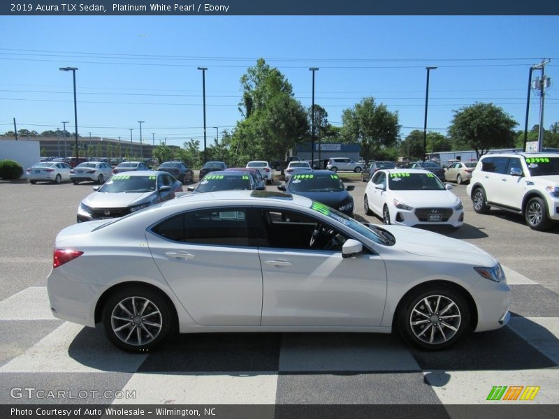 Platinum White Pearl / Ebony 2019 Acura TLX Sedan