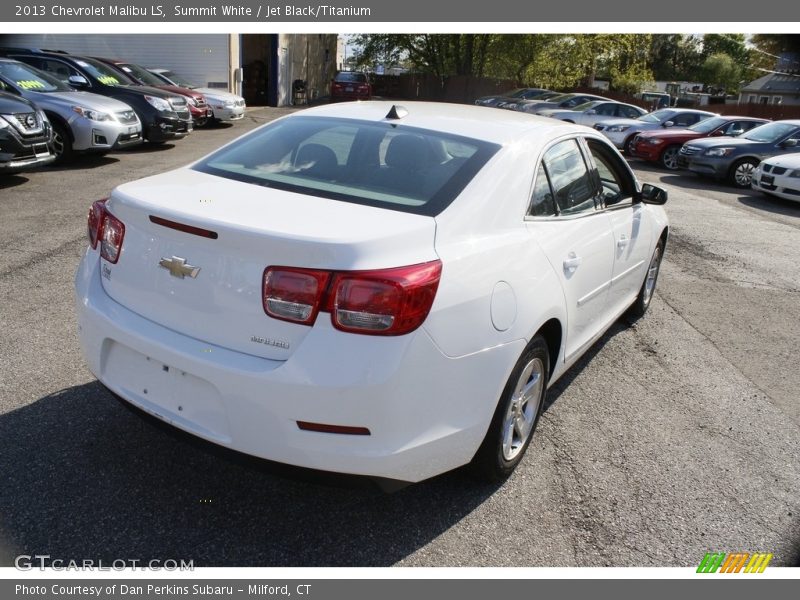 Summit White / Jet Black/Titanium 2013 Chevrolet Malibu LS
