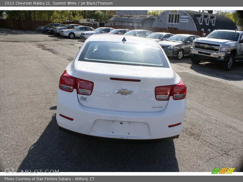 Summit White / Jet Black/Titanium 2013 Chevrolet Malibu LS