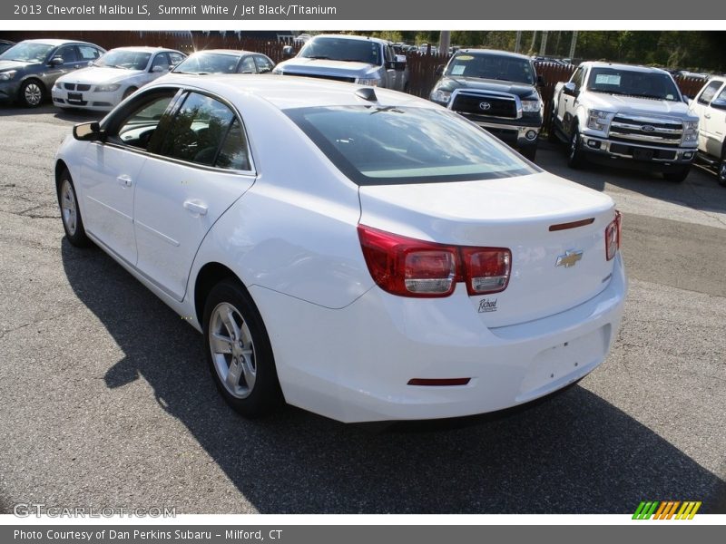 Summit White / Jet Black/Titanium 2013 Chevrolet Malibu LS