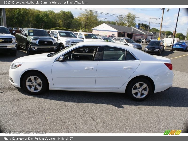 Summit White / Jet Black/Titanium 2013 Chevrolet Malibu LS
