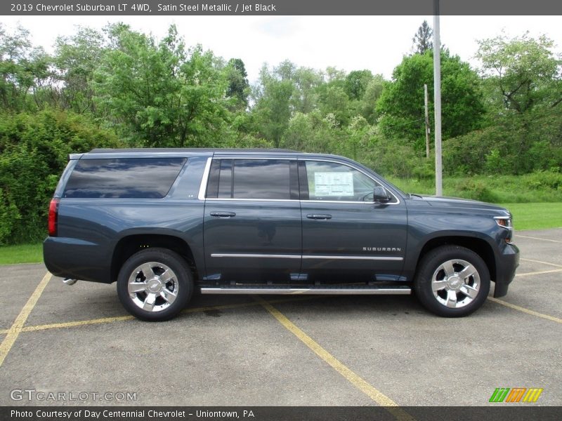 Satin Steel Metallic / Jet Black 2019 Chevrolet Suburban LT 4WD