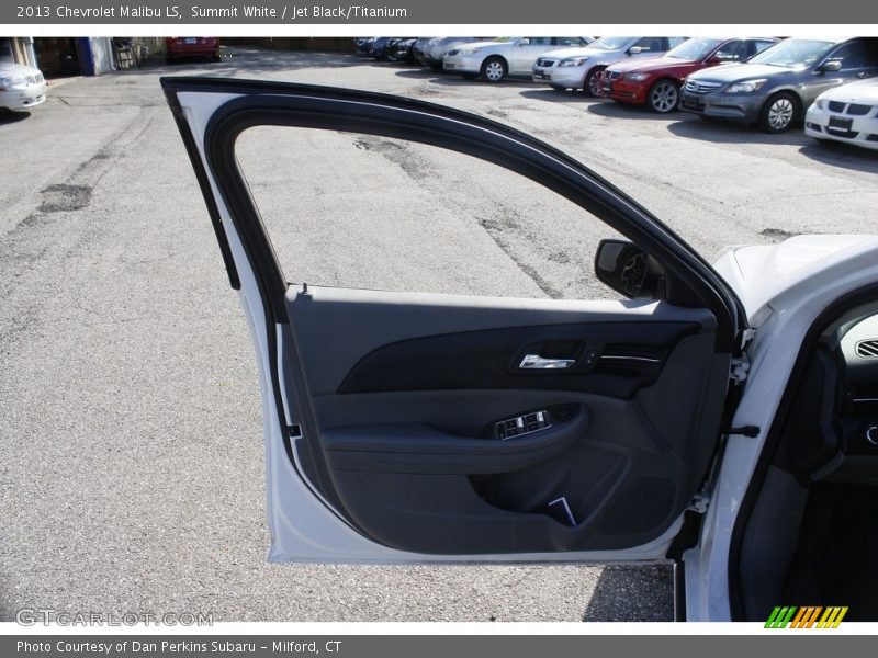 Summit White / Jet Black/Titanium 2013 Chevrolet Malibu LS