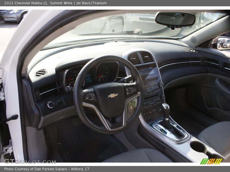 Summit White / Jet Black/Titanium 2013 Chevrolet Malibu LS